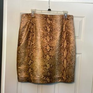 NWOT Gold Snakeskin size 16 skirt